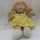 Vintage 1983 Cabbage Patch Kids Blonde Blue Eyes #30 Missing Shoe