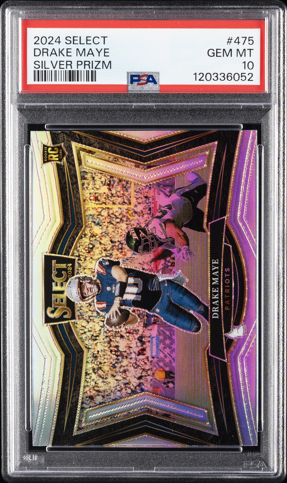 2024 PANINI SELECT SILVER PRIZM #475 DRAKE MAYE PSA 10