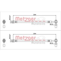 2X Metzger BremsschlÄUche Hinten Beidseitig Passend FÜR Audi A4 A5 Links+Rechts