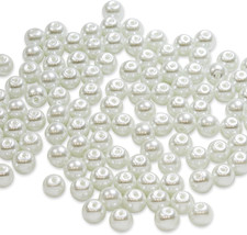 6mm Glass Pearl Beads, Versatile Round Glass Beads, Elegant Beads for Jewelry, B