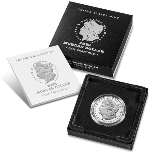 2023-S Proof $1 Morgan Silver Dollar Box, OGP & COA