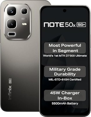 Infinix Note 50x+ 5G Titanium Grey 6GB RAM 128GB Speicher Global Version