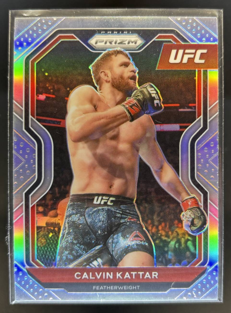 2021 Panini Prizm UFC Calvin Kattar Silver Prizms #58
