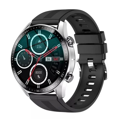 MARKENLOS Smartwatch Luxus Herren Smart Watch Herzfrequenz Pulsuhr Fitness Armbanduhr Uhr