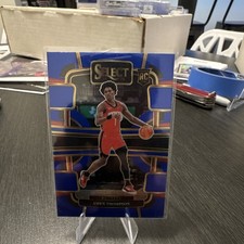 2023-24 Panini Select Blue Prizm Rookie Amen Thompson #96 Houston Rockets Card. rookie card picture
