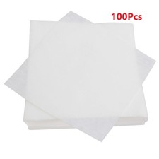 100Pcs 5 x 5cm Low Dust Antistatic Dust Free Clean Paper Fiber Optic Tools