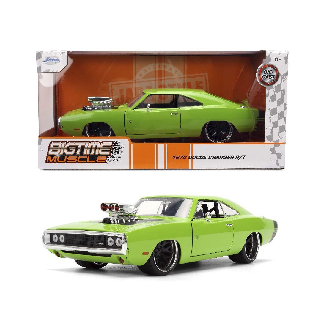 Jada 1:24 Big Time Muscle 1970 Dodge Charger R/T Diecast Model Car