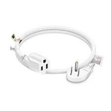 Firmerst 1875W Low Profile Flat Plug 2Ft Extension Cord 14Awg 15A Whit