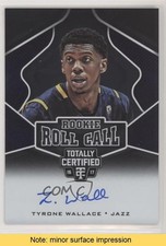 2016 Panini Totally Certified Rookie Roll Call Tyrone Wallace #44 Auto READ 0c6
