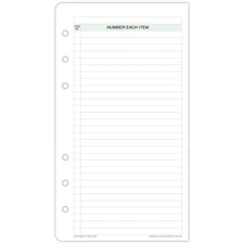 Day-Timers, Inc - 87138 - Day-Timer Portable Size to Be Done Sheet