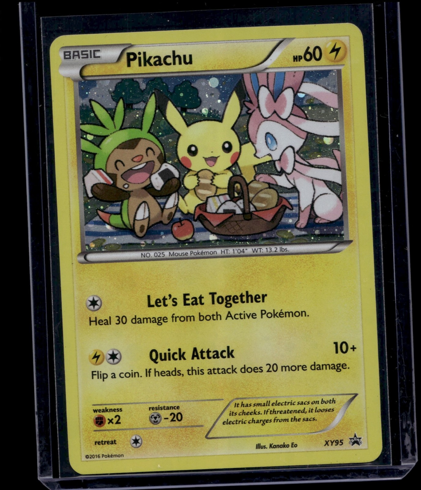Pokemon TCG Pikachu XY95 Sun & Moon XY Promo Holo MP