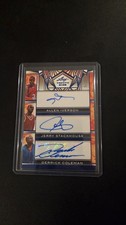 2025 Leaf Trinity Allen Iverson Jerry Stackhouse Derrick Coleman 5/10 Auto 76ers