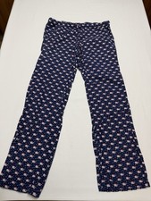 Vineyard Vines Pajama Pants Mens Womens S Navy Santa Whale Flannel Bottoms