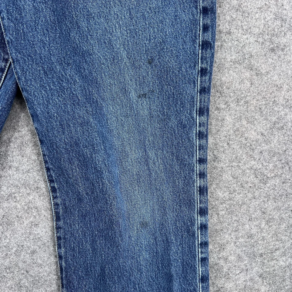 Pantalones de mezclilla RRL Ralph Lauren para hombre 31x30 azul pierna recta cremallera hechos en EE. UU. Foto 3 de 4