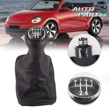 5 Speed Gear Shift Knob With Boot For Vw Beetle 1998-2010 5 Speed Gear Shift Knob With Boot For Vw Beetle 1998-2010