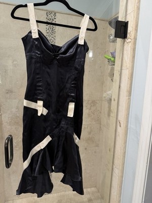 antonio berardi black dress Antonio Berardi Vintage Crossover-straps Dress