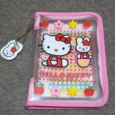 Kitty, notebook, cover, 6 hole ring, diary notepad, with sticker, Sanrio, Hello