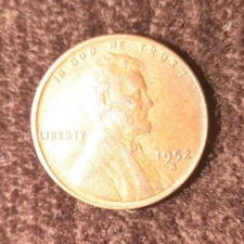 1952 S Lincoln Wheat Small Cent Copper Coin San Francisco Mint
