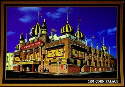 Vtg 1991 Mitchell Corn Palace South Dakota Postcard Gold Edition