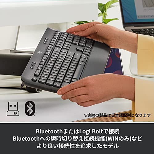 Logitech SIGNATURE K650GR Wireless Keyboard Palm Rest K650 Graphite - Picture 4 of 6
