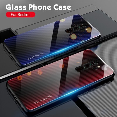 For Xiaomi Redmi Note 8 Pro 8A Luxury Carbon Fiber Texture