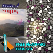 *12"x36" Frosted Film Glass Home Bathroom Window Security Privacy Sticker #5039a