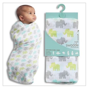 elephant swaddle blanket