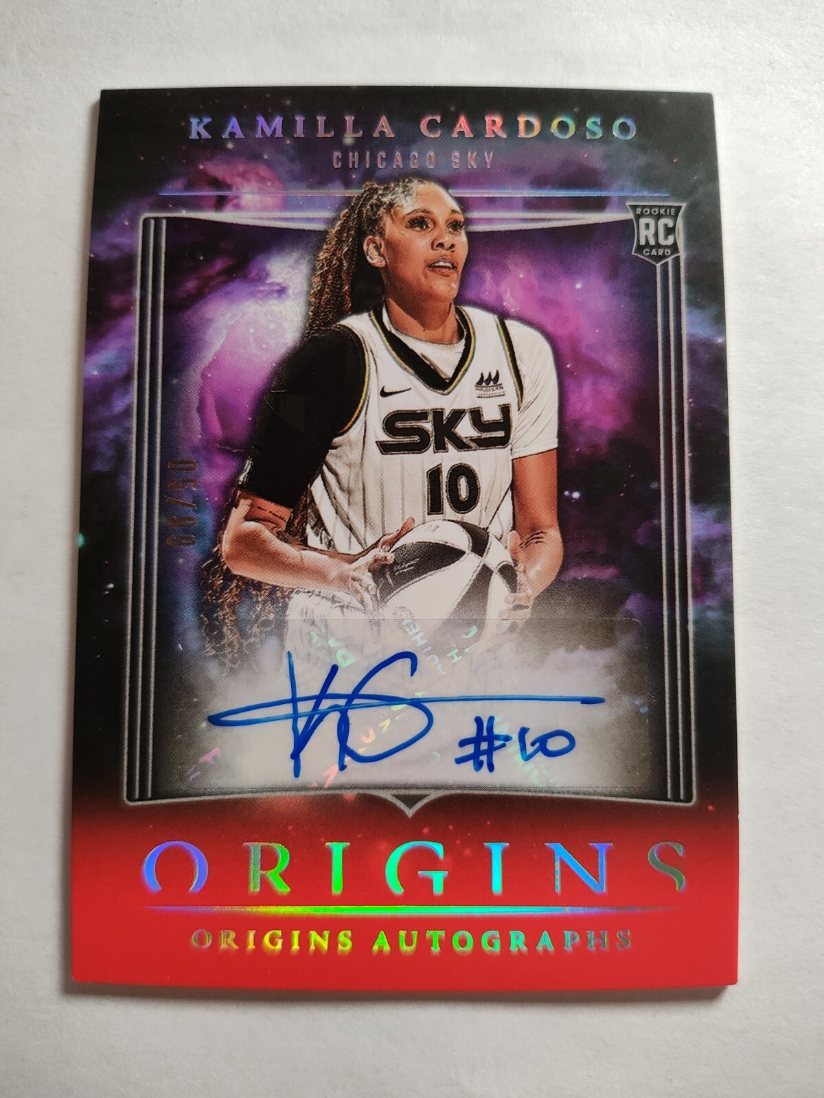 2024 Origins WNBA Kamilla Cardoso Rookie Auto Red /99 RC "B"