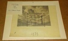 W E Atkinson Company 1935 Calendar; Ship 'Brown Brothers' China Sea Typhoon 1880