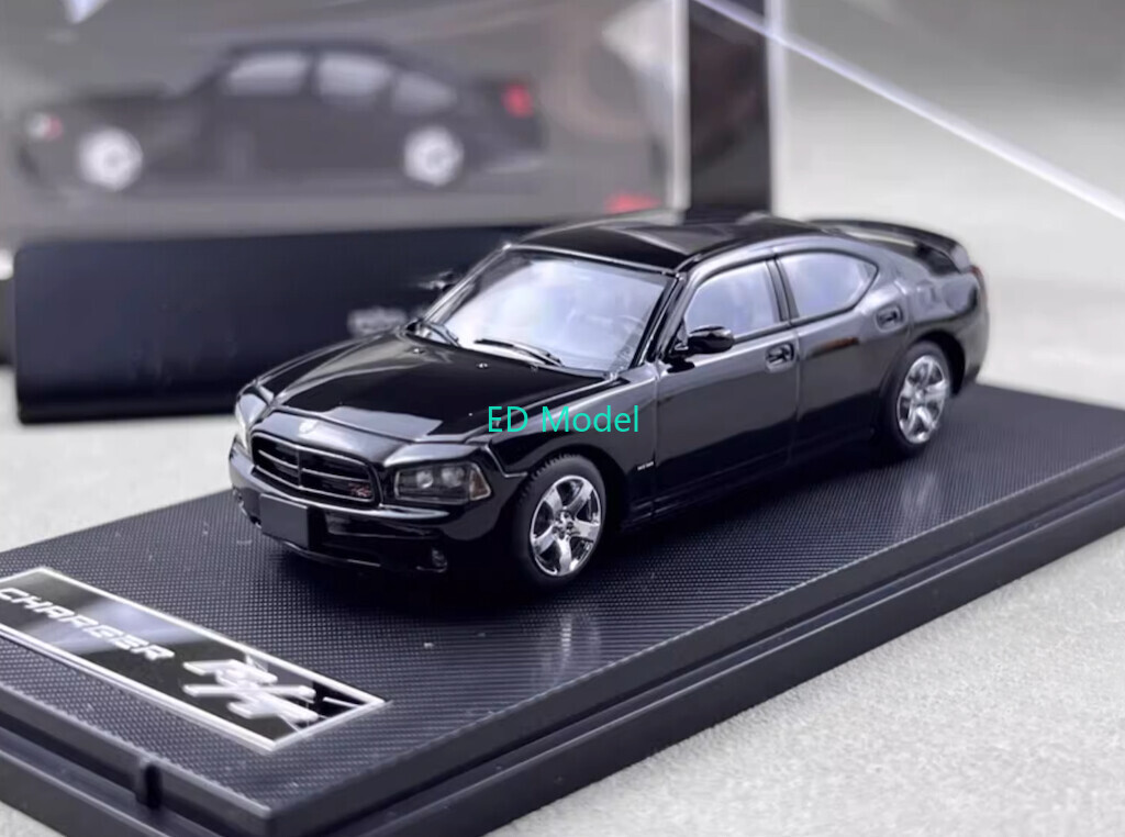 BN Rollin 1:64 2008 Black Charger Police Muscle Sport Model Diecast Metal Car