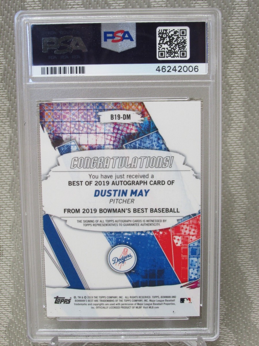 2019 Bowman's Best - Autographs Dustin May #B19-DM Atomic