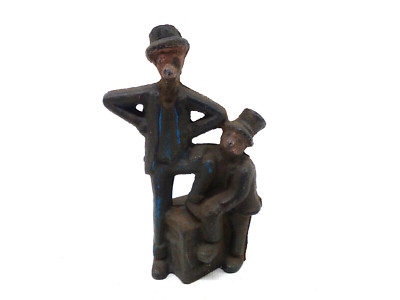 A.C. Williams Mutt and Jeff Cast Iron Still Bank um 1920