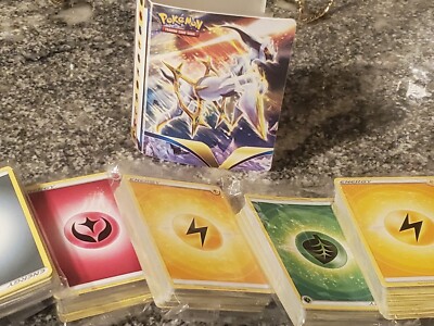Pokémon Card Holder PLUS 5 packs Of 50 Energy Cards!!