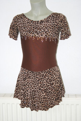 Sukienka łyżwiarska Sukienka dyniowa rozm. 146 - 152 Sukienka RSG Garnitur Wygląd lwa Brokatowa sukienka - Zdjęcie 1 z 5