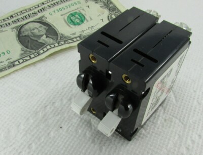 New Carlingswitch 10A 2-Pole Circuit Breakers, 250VAC 65VDC BA2-B0-34-610-211-D