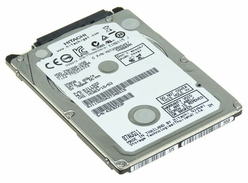 Hard Drive Hitachi HTS543225A7A384 250GB SATA II 5400RPM 8MB