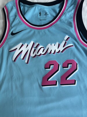 k*u様 レア‼️刺繍‼️ NBAユニフォーム Miami Heat Jimmy Nike Miami Heat Vice City Jimmy Butler Swingman Jersey 48 L
