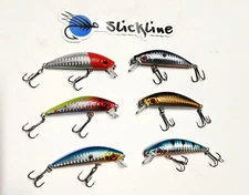SLICKLINE 70mm Shad Rap Diving Rattling Minnow Jerk bait Fishing Lure 11 COLORS