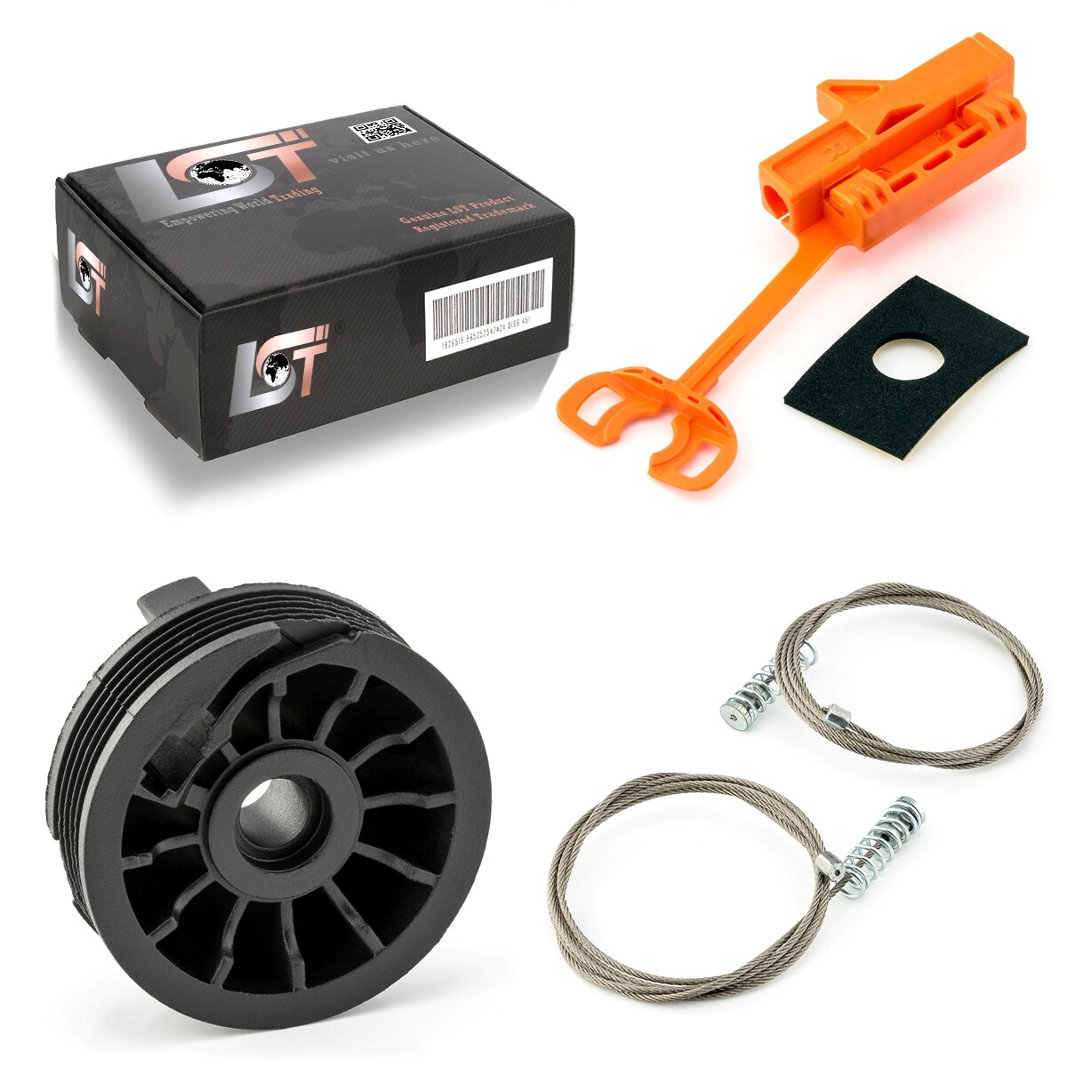 Window Regulator Repair Kit Set Front Left for FIAT PUNTO / GRANDE PUNTO 199