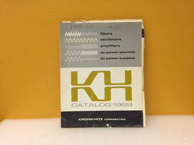 Krohn Hite 1969 Test + Measurement Instrumentation Catalog