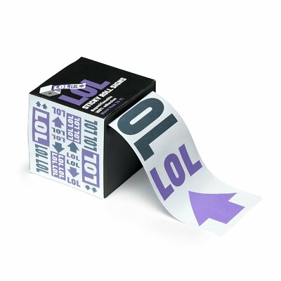 6 x Pack Urban Outfitters Knock Knock LOL Sticky Roll Schilder/Etiketten. UVP JE 10£
