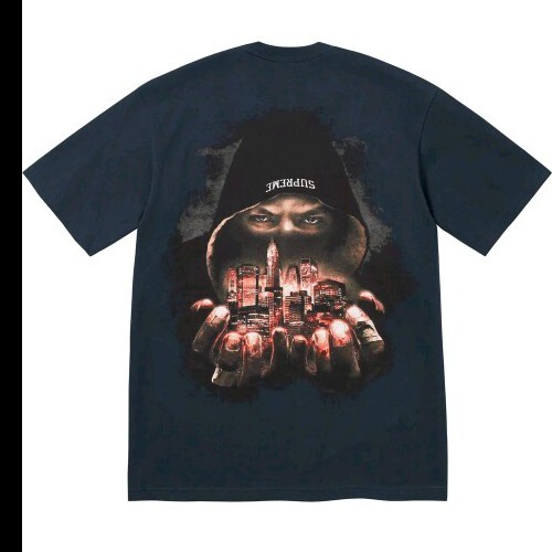 トップス supreme FIGHT FOR NY TEE Supreme Def Jam Fight For NY Fighter Tee Navy Size Small Order