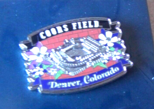 2024 pin Colorado Rockies Coors Field Denver Colorado w/ Columbines & red brick