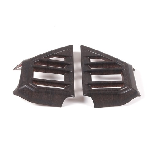 2PCS Oak Wood Center Air Vent Frame Cover For Toyota Tundra Sequoia 2022-23 - Picture 9 of 11