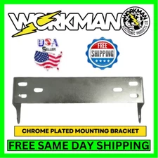 Workman DX1C Chrome CB & Ham Radio Bracket Galaxy  Magnum Ranger Connex