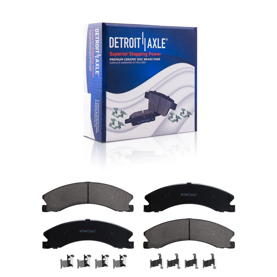 Front Drilled Rotors Brake Pads Set for 2011-2019 Silverado Sierra 2500 3500 HD - Image 4 of 4