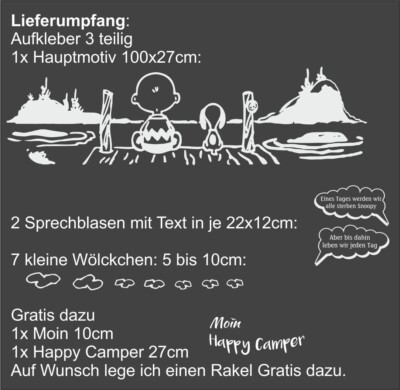 Aufkleber Auto 2 Aufkleber Snoopy 10cm S130 Farbauswahl ML MR Für Auto Notebook Türen Fenster Wohnmobil Deko