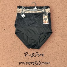 Marilyn Monroe 3pc MM7305 Lace Shaping Briefs 1X Double Layer Tummy Panel 42