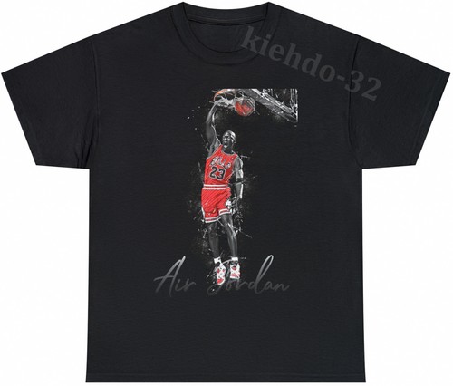 MJ Dunk Basketball Fan Art 90s Vintage Faded Style Tee S-5XL Men Women Unisex - Picture 4 of 5