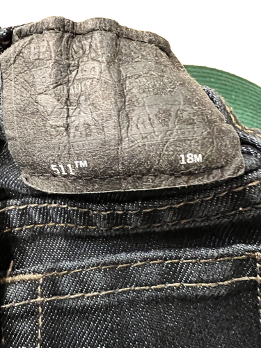 Levi's 511 Jeans Toddler Kids 18M Slim Straight Med Wash Fade - Picture 3 of 6